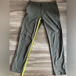 Lululemon Commission Pants Classic Fit Dark Olive 34x34